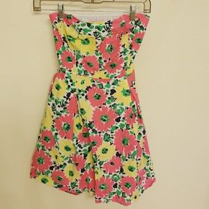 Lilly Pulitzer • floral Strapless Dress